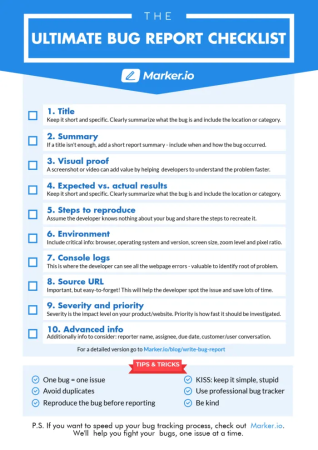 Standard operating procedure example of a checklist SOP