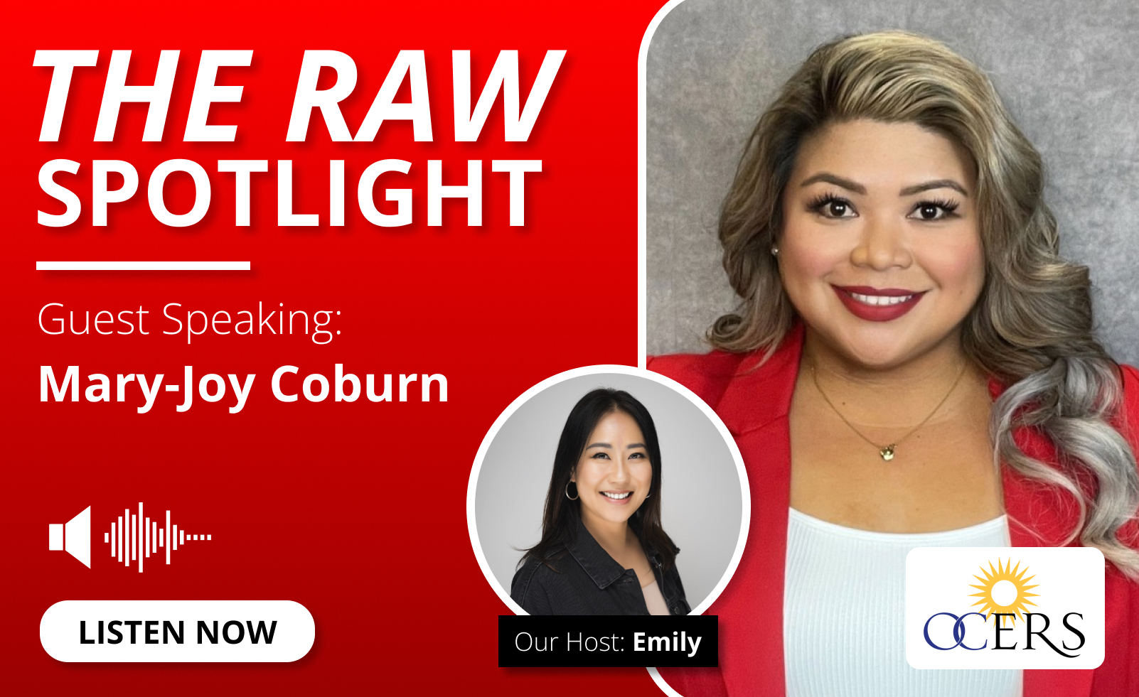 Emily Au and Mary-Joy Coburn feature for The RAW Spotlight podcast